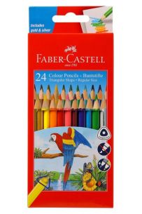 24 shades Tri colour pencil